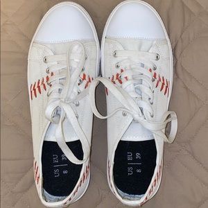 Baseball Print Sneakers